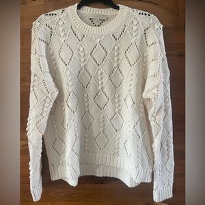 Beautiful winter white  sweater